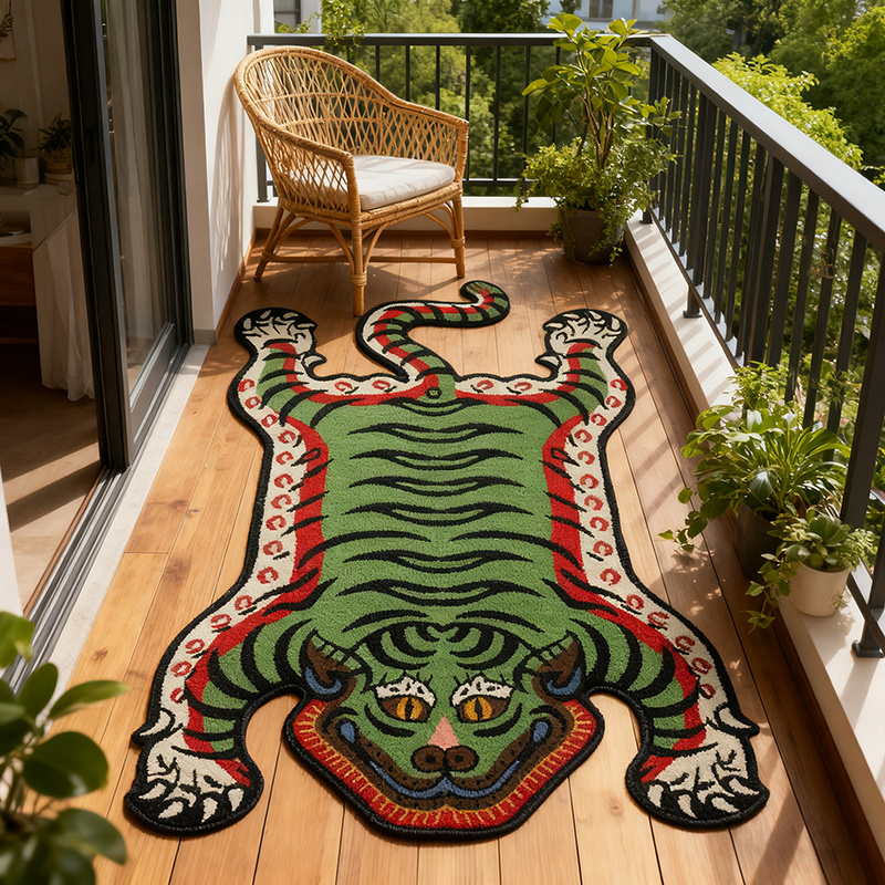 Alfombra con patrón de tigre V - Electronics Repair Desk reseña y precio