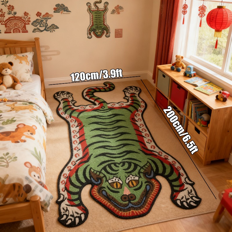 Alfombra con patrón de tigre V - Electronics Repair Desk reseña y precio