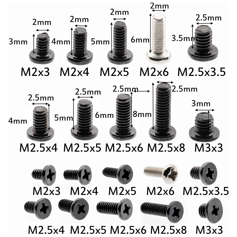 Juego de tornillos M2 M2.5 M3  - Electronics Repair Book reseña y precio