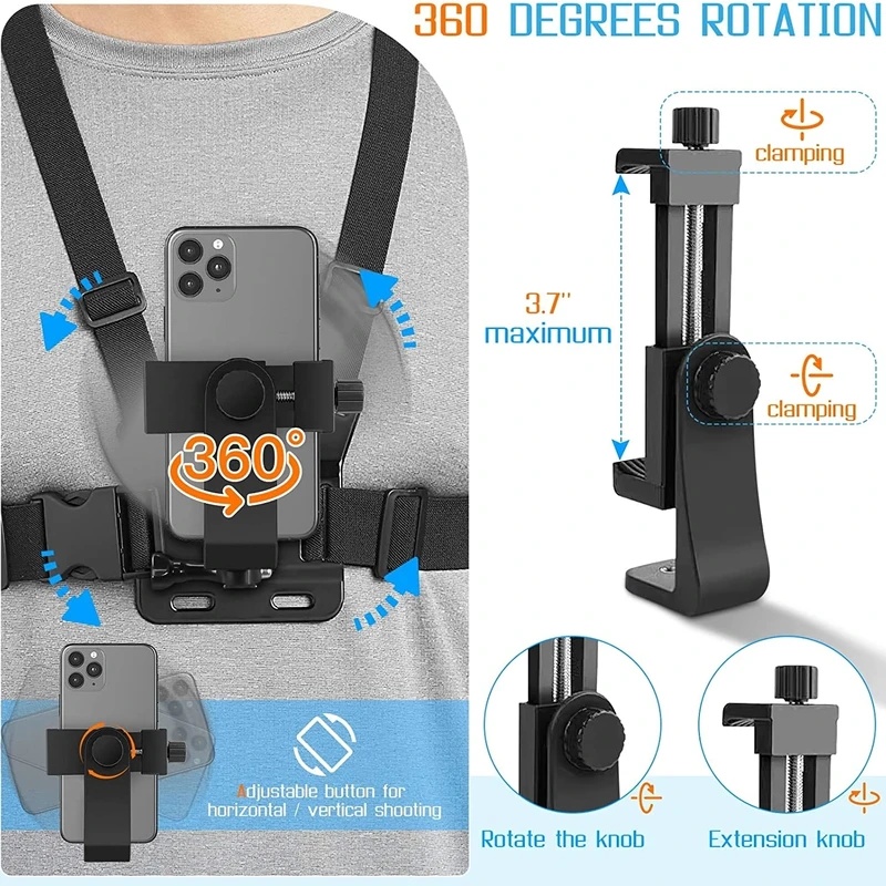 Correa de Pecho para Teléfono, - Gopro Action Camera Hero 12 Black reseña y precio
